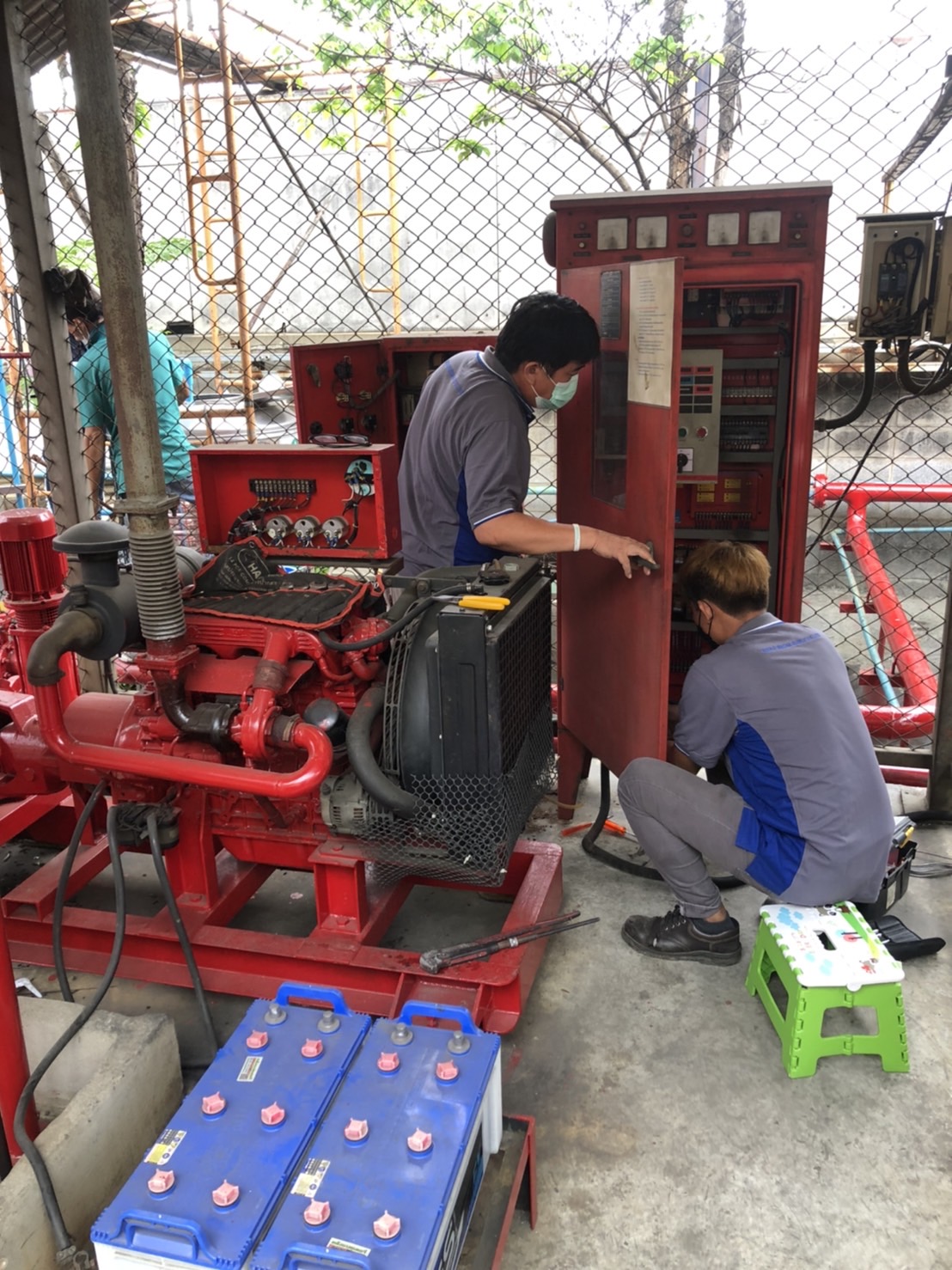 งานเปลี่ยน Controller fire pump โรงงาน Sanwa