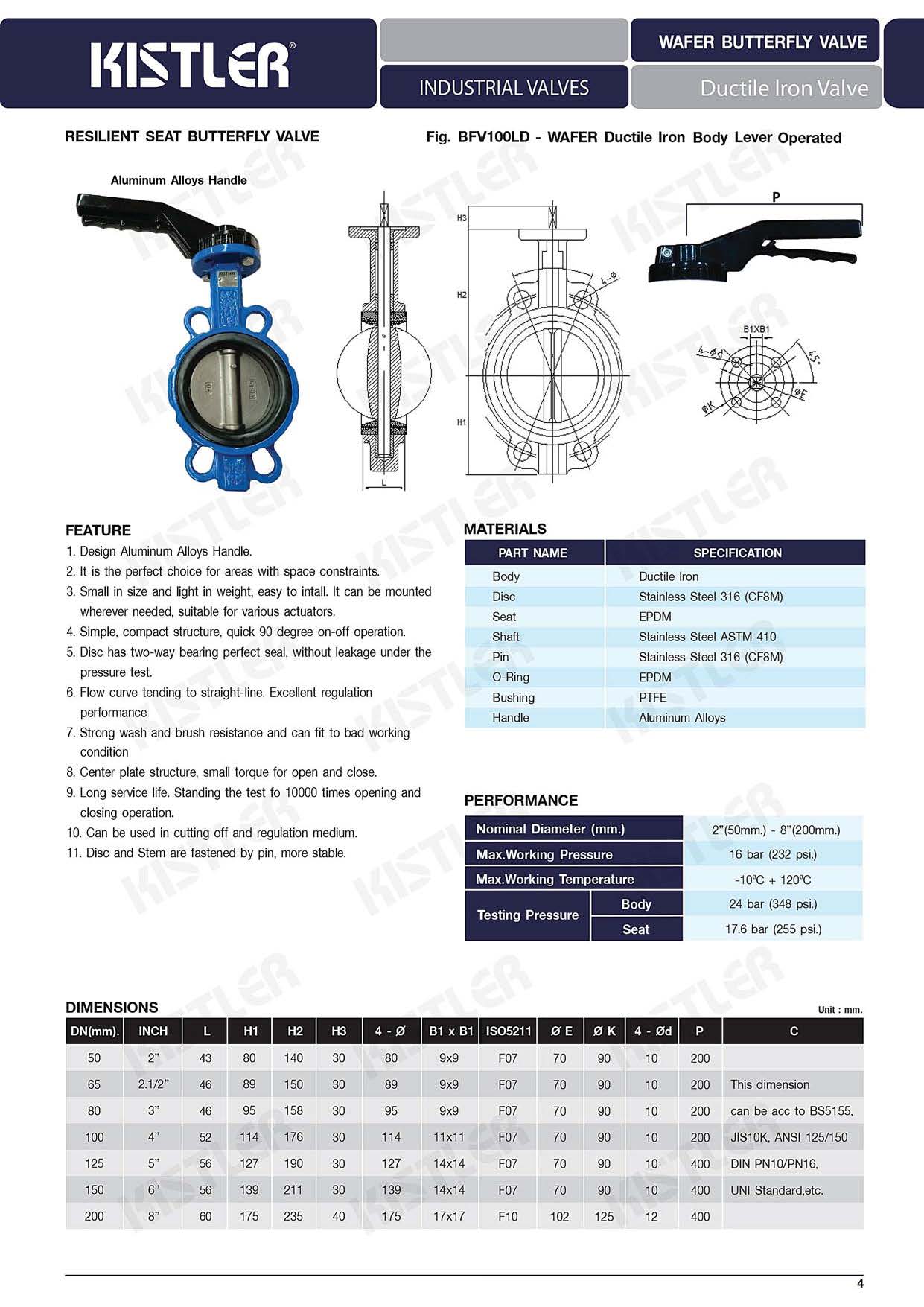 BUTTERFLY VALVE